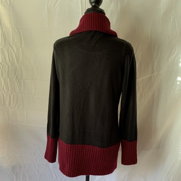 Style & Co. Women's Cowl Neck Sweater Medium Black - Picture 3 of 6